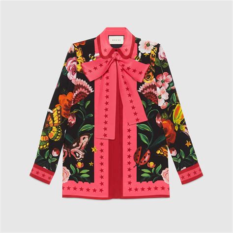 gucci silk shirt with garden print|gucci monogram shirt.